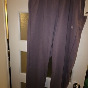 Adidas Purple Track Pants with Logo
